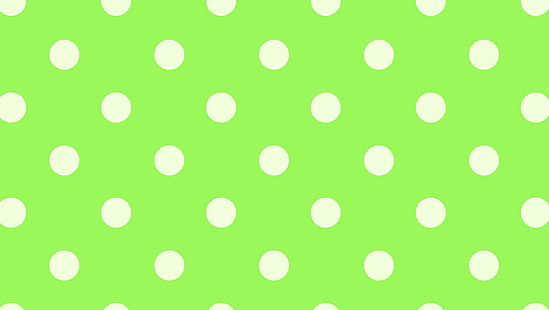 Seni, Abstrak, Polka Dot, Bola, Hijau, Bola Putih, seni, abstrak, polka dot, bola, hijau, bola putih, Wallpaper HD HD wallpaper