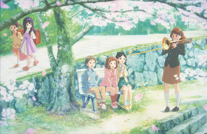 Anime, som!Euphonium, Kumiko Reuma Kousaka Oumae, HD papel de parede