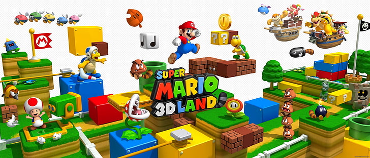 Супер Марио 3D Land, HD обои