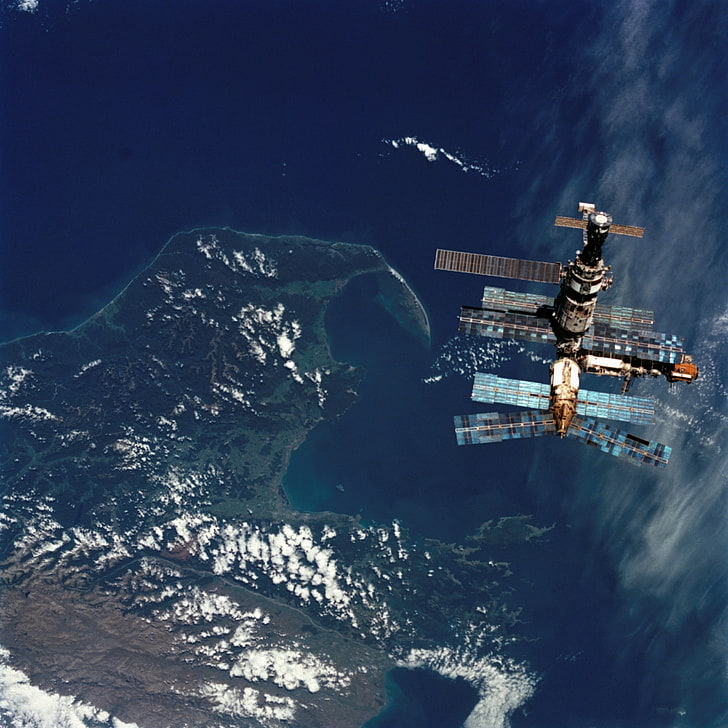 международна космическа станция, НАСА, Русия, космическа станция Мир, Нова Зеландия, HD тапет