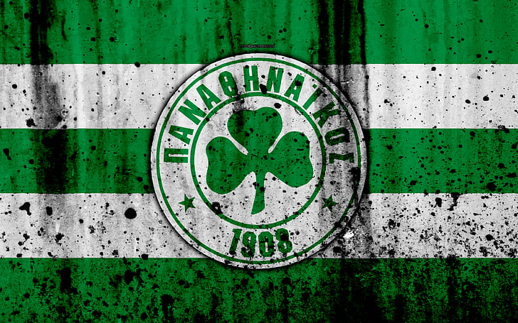 Soccer, Panathinaikos F.C., Emblem, Logo, HD wallpaper