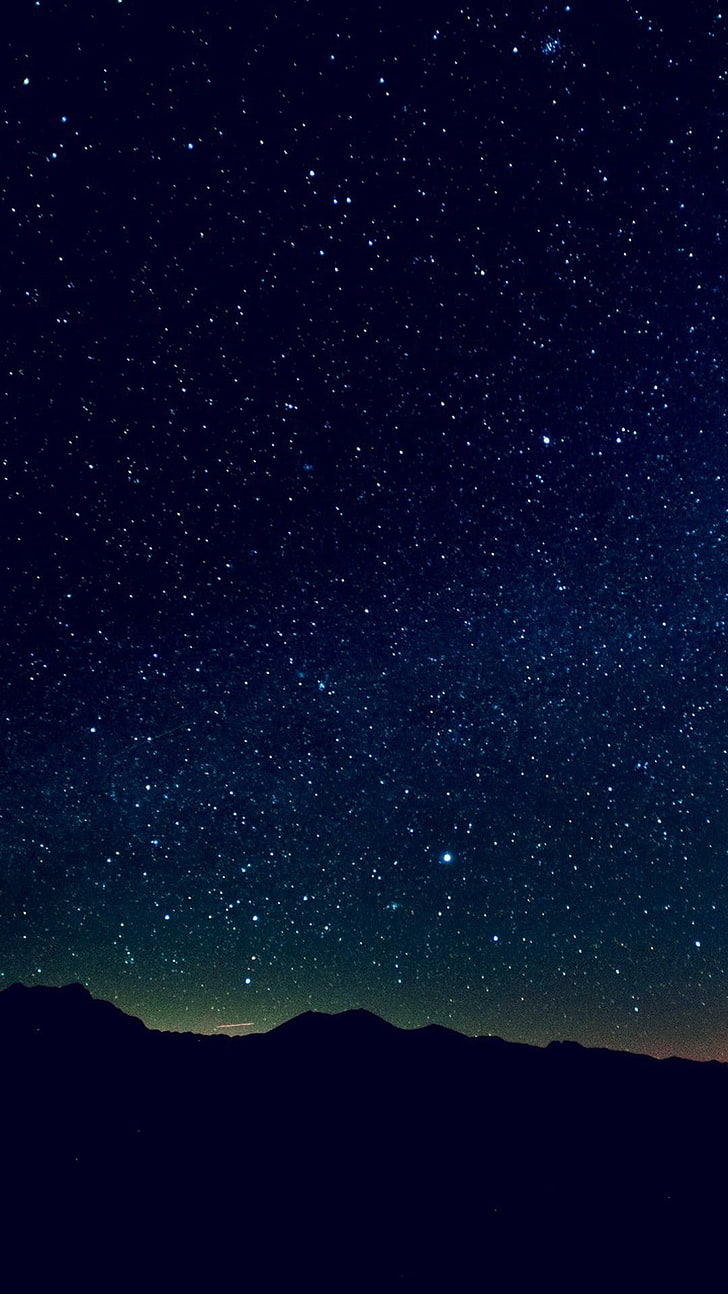 starry night, stars, pivot, HD wallpaper