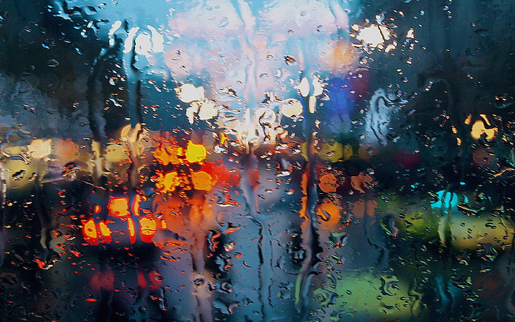 somedays, regn, fönster, våt, natur, HD tapet