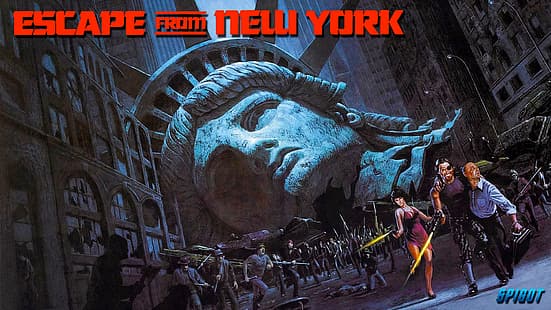 poster film, George Spigot, Spigot, Escape from New York, Wallpaper HD HD wallpaper
