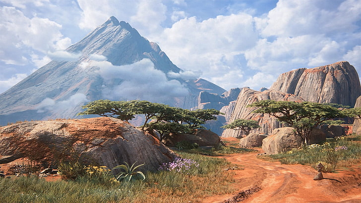 Uncharted 4: A Thief's End, пейзаж, неизследван, HD тапет