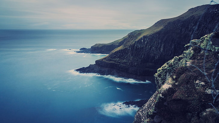 body of water, landscape, cliff, coast, sea, HD wallpaper