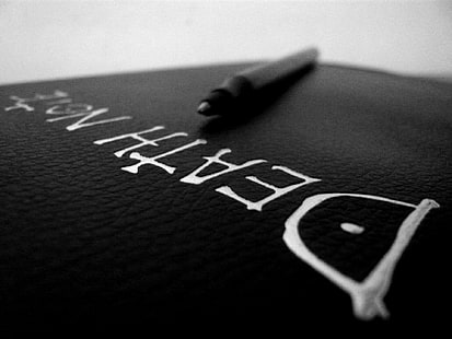 Книга и писалка „Death Note“, аниме, „Death Note“, HD тапет HD wallpaper