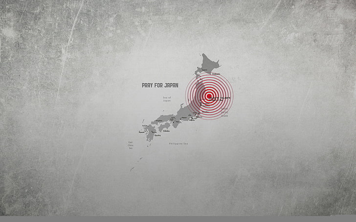 Japan map wallpaper, Islands, the amplitude, pray for japan, earthquake, HD wallpaper