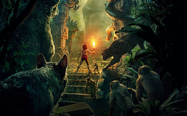 The Jungle Book 2016 หนังสือป่า, วอลล์เปเปอร์ HD