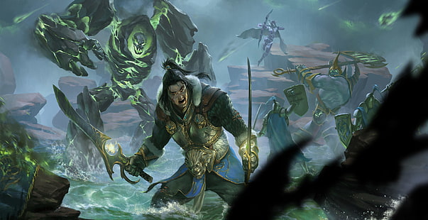 World of Warcraft, World of Warcraft: Legion, Sylvanas Windrunner, Varian Wrynn, Fondo de pantalla HD HD wallpaper