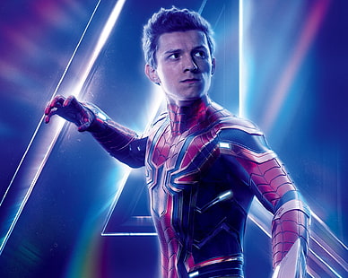Tom Holland jako Iron Spider tapeta, film, Avengers: Infinity War, Spider-Man, Tom Holland, Tapety HD HD wallpaper