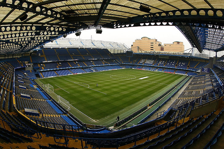 arena lapangan sepak bola, Inggris, Sepak Bola, Stadion, Chelsea, Stamford Bridge, Chelsea F.C, Wallpaper HD