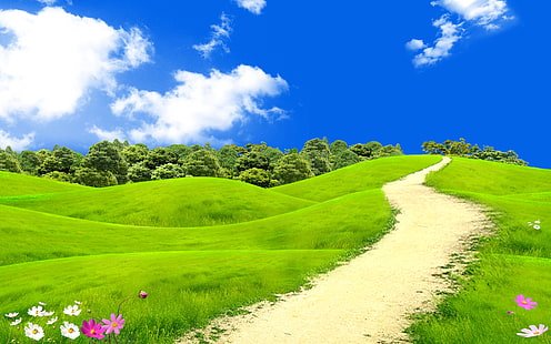 Красиво Весенний пейзаж, Весна, Пейзаж, Красиво, HD обои HD wallpaper