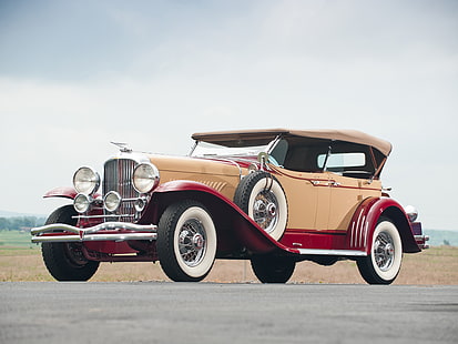 1930, 299 2318, кабриолет, дуэзенберг, лебарон, люкс, модель j, фаэтон, ретро, HD обои HD wallpaper