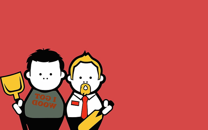 Blood And Ice Cream, film, Nick Frost, Shaun Of The Dead, Simon Pegg, Wallpaper HD
