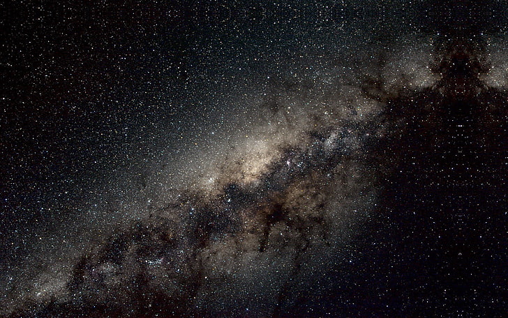 grauer und schwarzer Nebel, Raum, Milchstraße, HD-Hintergrundbild