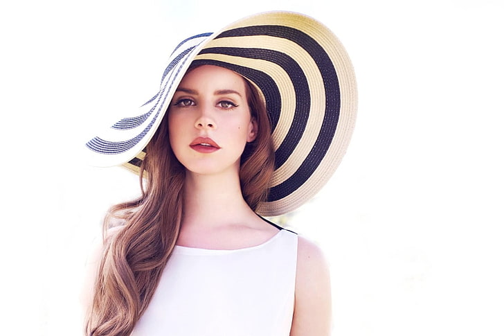 Lana Del Rey, femmes, chanteuse, chapeau, Fond d'écran HD