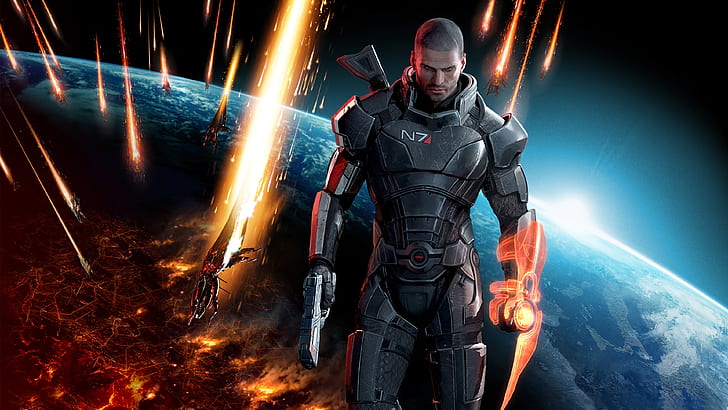 Mass Effect, Mass Effect 3, Шепард, HD обои
