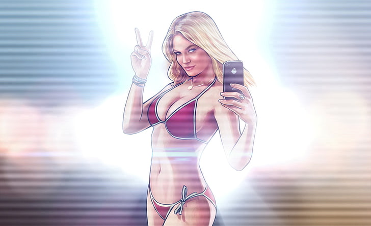 IFruit Girl Enhanced, GTA San Adreas HD wallpaper, Games, Grand Theft Auto, HD wallpaper