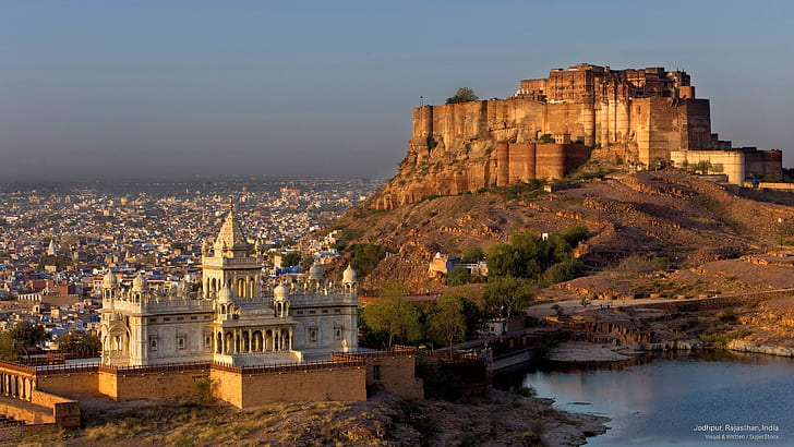 Jodhpur, Rajasthan, Inde, Asie, Fond d'écran HD