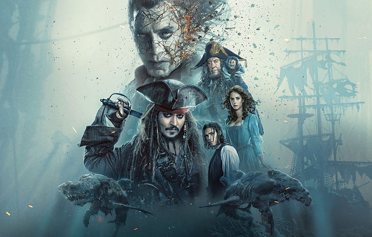 Пираты Карибского моря: Мертвецы не рассказывают сказки, фильмы, Пираты Карибского моря, HD обои