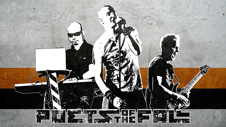 Poets of the Fall digital wallpaper, poets of the fall, band, members, picture, show, HD wallpaper