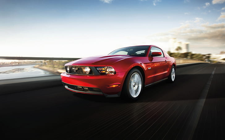 Ford Mustang GT 2012, мускул кар, мустанг, форд мустанг, мустанг GT, HD обои