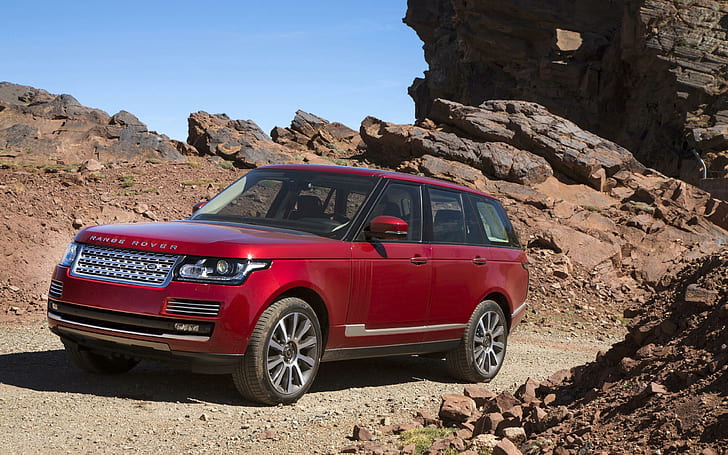 2013 Land Rover Range Rover i Marocko, Red Range Rover SUV, Land, Rover, Range, 2013, Marocko, Bilar, Land Rover, HD tapet