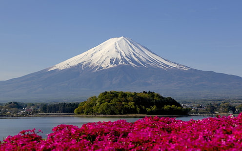 Mt. Фуджи, Япония, пейзаж, планината Фуджи, планини, HD тапет HD wallpaper