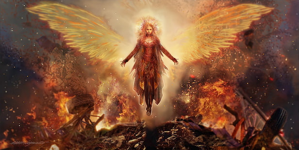 Movie, Dark Phoenix, Angel, X-Men, HD тапет HD wallpaper