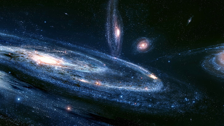 hd  space galaxy background, HD wallpaper