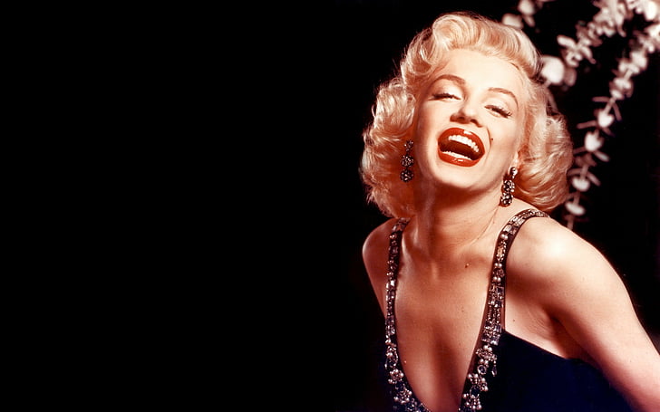 śmiejąc się, Marilyn, Monroe, kobiety, Tapety HD