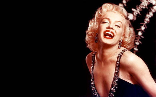 śmiejąc się, Marilyn, Monroe, kobiety, Tapety HD HD wallpaper