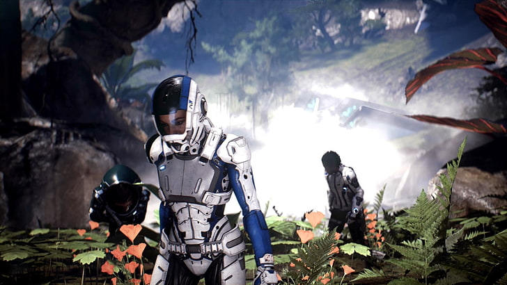 Mass Effect, Mass Effect: Андромеда, Лиам Коста, Сара Райдер, HD обои
