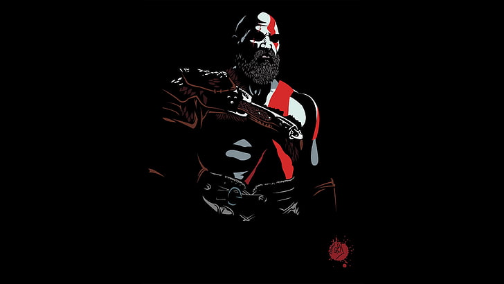 kratos, god of war 4, god of war, spel, ps-spel, hd, 4k, 5k, konstverk, HD tapet