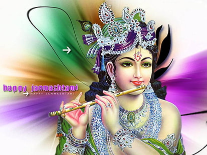 Janmashtami, Lord Krishna, Festival / Festività, Janmashtami, festival, Lord Krishna, Sfondo HD HD wallpaper