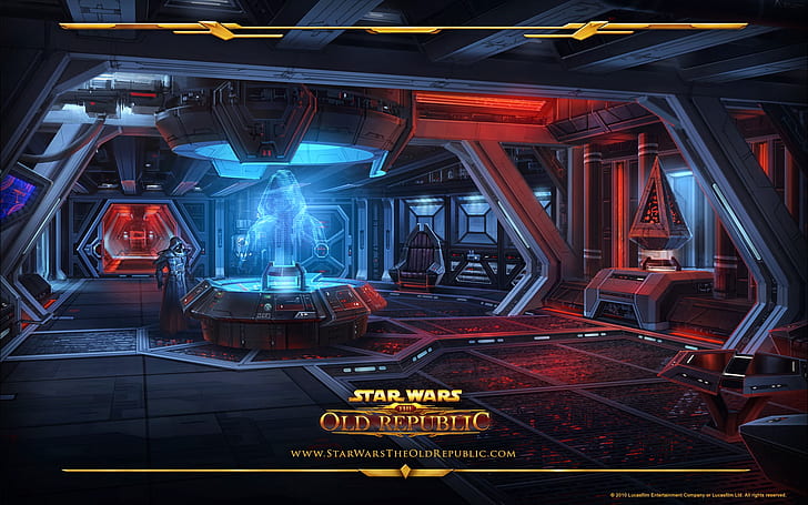 Star Wars The Old Republic Nave espacial Vista interna Comunique visualmente 3d Full Hd Wallpapers 1080p, HD papel de parede