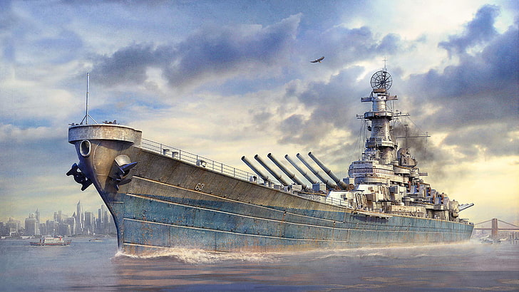 Warships Ep 1 Class Battleship Hd Wallpaper 512095, HD тапет