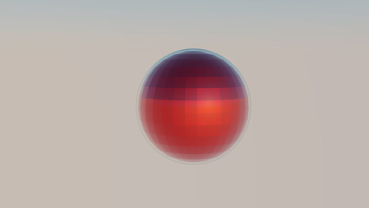 Blender, esfera, simple, abstracto, 3D abstracto, minimalismo, moderno, 3D, CGI, Fondo de pantalla HD
