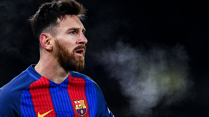 Lionel Messi del giocatore dell'FC Barcelona, ​​Lionel Messi, calcio, calcio, I migliori giocatori 2016, 4k, Sfondo HD