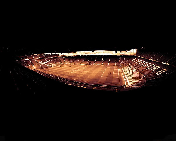 Футбольный стадион Манчестер Юнайтед ФК Олд Траффорд 1280x1024 Спорт Футбол HD Art, футбол, стадион, HD обои