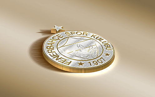 Piłka nożna, Fenerbahçe S.K., emblemat, logo, Tapety HD HD wallpaper