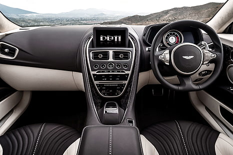 Interior, Salón del Automóvil de Ginebra 2016, Aston Martin DB11, Fondo de pantalla HD HD wallpaper