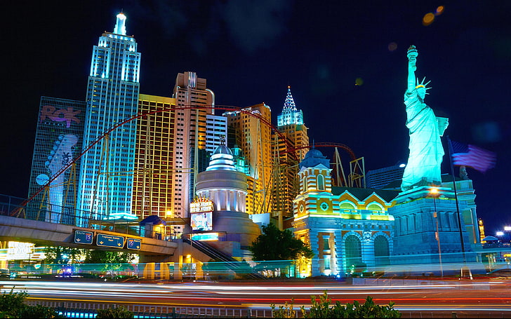 Kostenlose Stadt Las Vegas New York Hotel & Casino Nevada Usa Hd Wallpapers für Handys und PCs 38400 × 2400, HD-Hintergrundbild