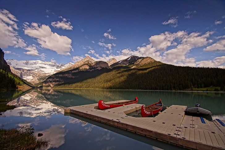 fotografia, przyroda, Lake Louise, Park Narodowy Banff, Tapety HD