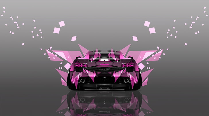 Lamborghini Gallardo Back Abstract Car design ..., Aero, Arte vectorial, Fondo de pantalla HD