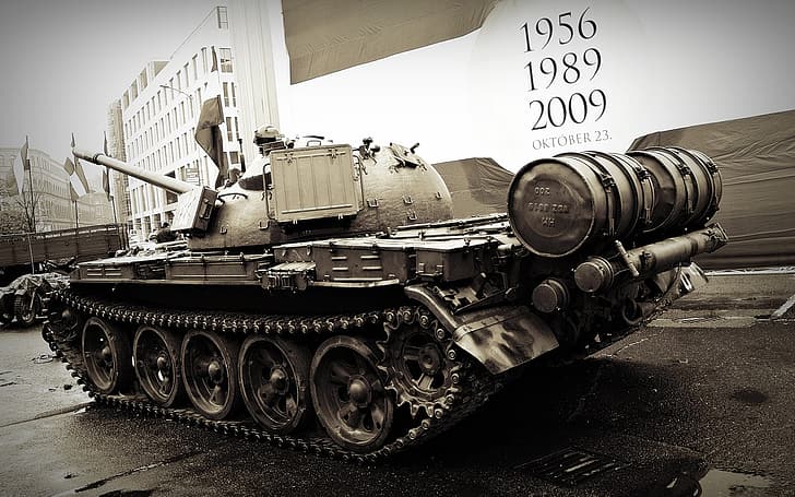tank, USSR, armor, T-54, military equipment, HD wallpaper