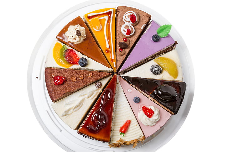 ciasto, jedzenie, słodycze, kolorowe, Tapety HD