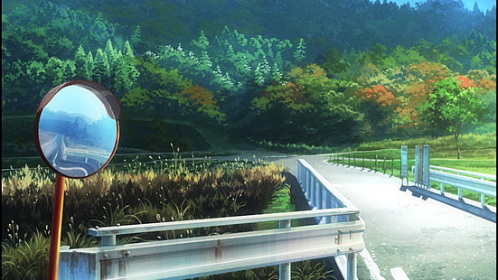 Non Non Biyori, anime, paisagem, natureza, HD papel de parede HD wallpaper