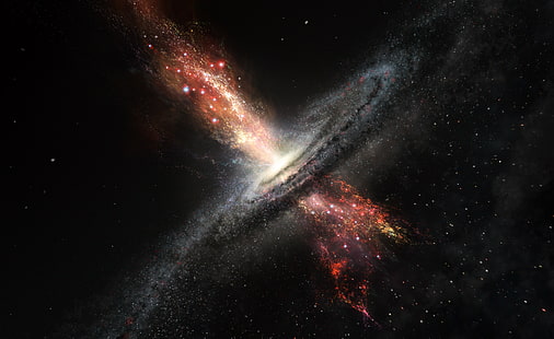 млечен път, космически телескоп Spitzer, космос, галактика, НАСА, HD тапет HD wallpaper